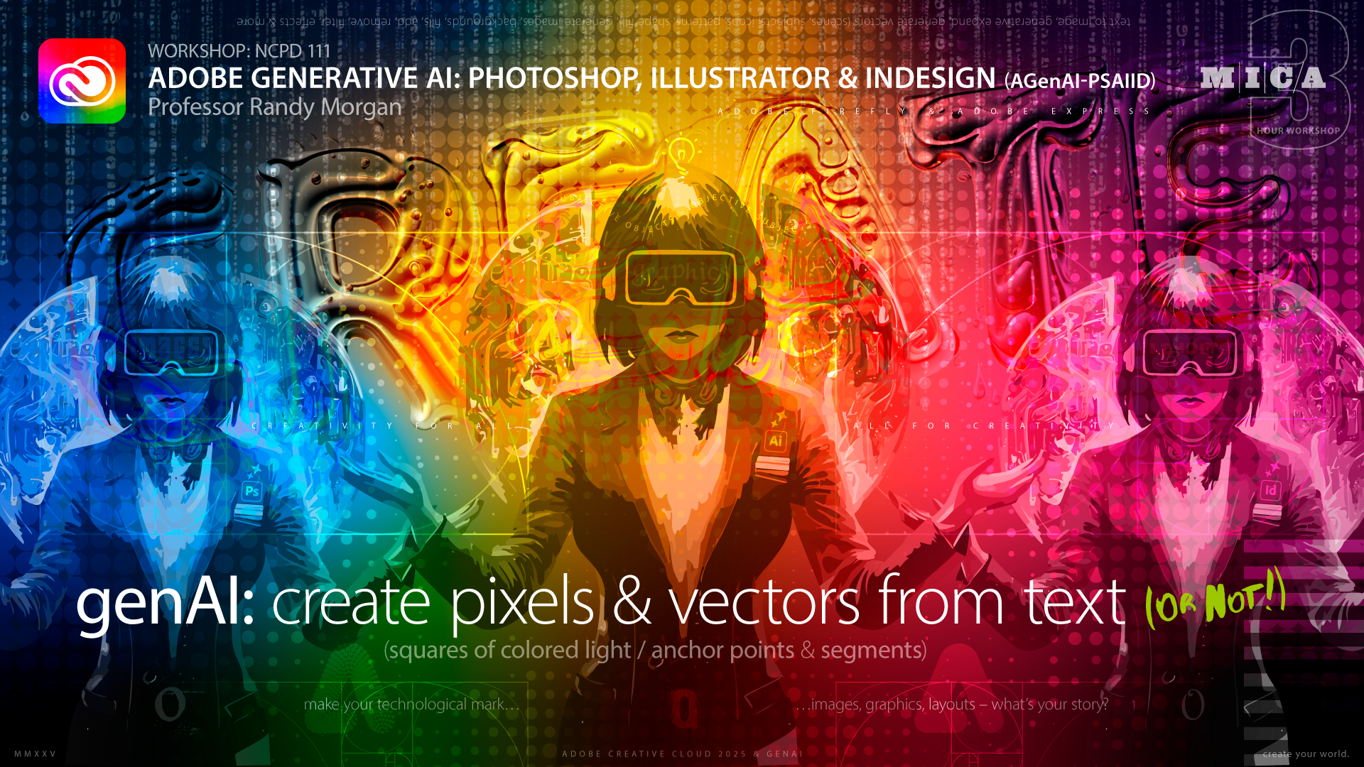 MICA NCPD 111 Adobe Generative AI with Photoshop, Illustrator & InDesign feature image.