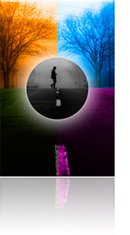 Illustration of colorizing imagery in Adobe Photoshop.