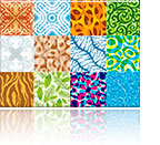 Sample Adobe Illustrator patterns by Von Glitschka.