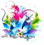 Colorful abstract art.